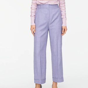 J.Crew High-Rise Wool-Blend Flannel Trouser